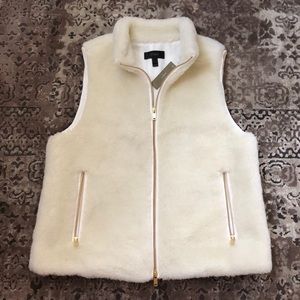 NWT J Crew Sherpa Vest